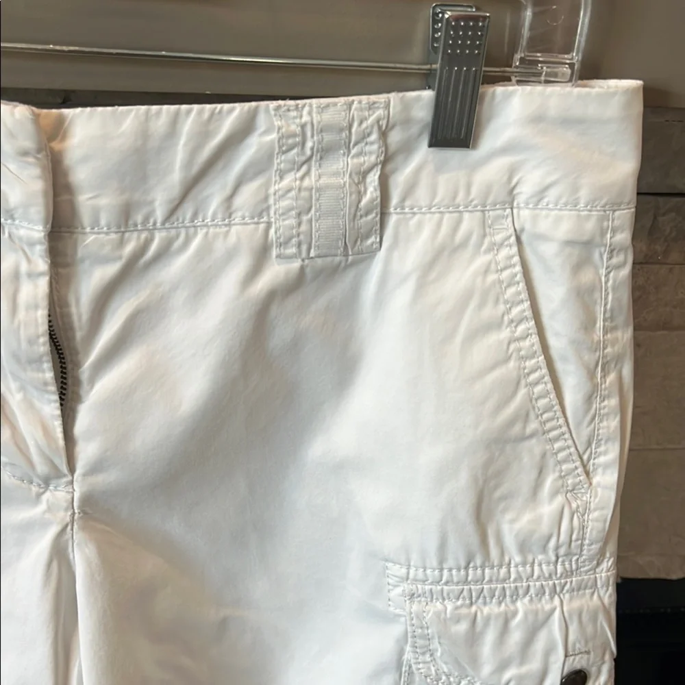 J. Crew Women's Chino City Fit White Cargo Shorts size 4